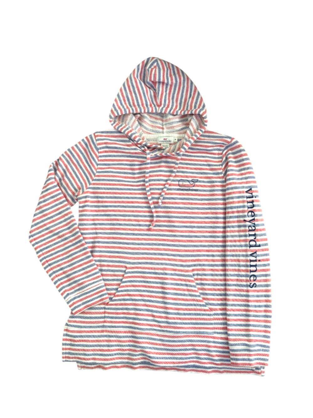 VINEYARD VINES➕Long Sleeve Patriotic Striped Whale Terry Hoodie
